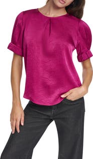 DKNY Textured Satin Shirt