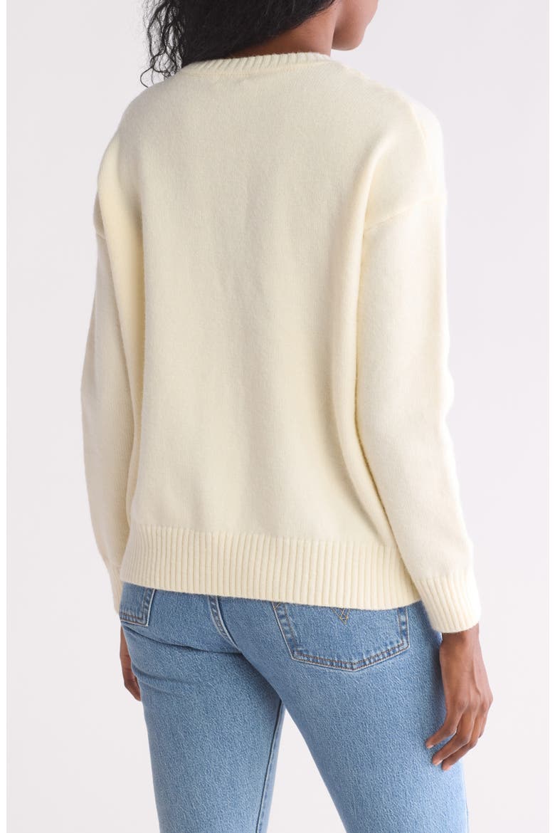 Gilly Cable Knit Sweater, Alternate, color, OFF WHITE