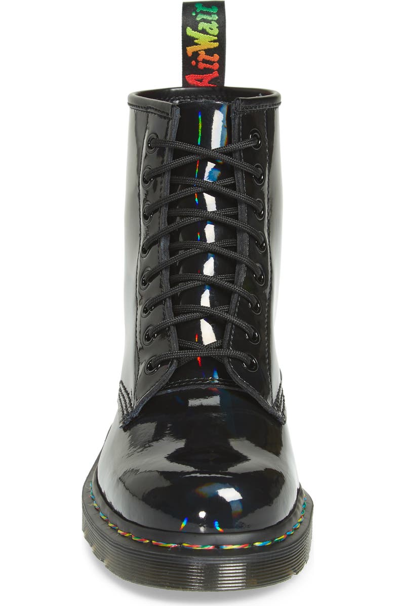 Dr. Martens 1460 Rainbow Patent Boot, Alternate, color,