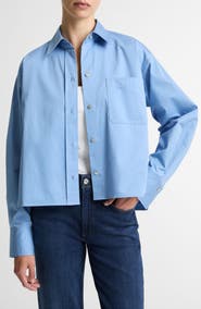 Vince Crop Cotton Shirt