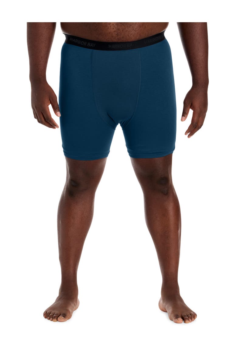 Big & Tall Modal 4 Inch Stretch Boxer Briefs, Alternate, color, SAILOR BLUE