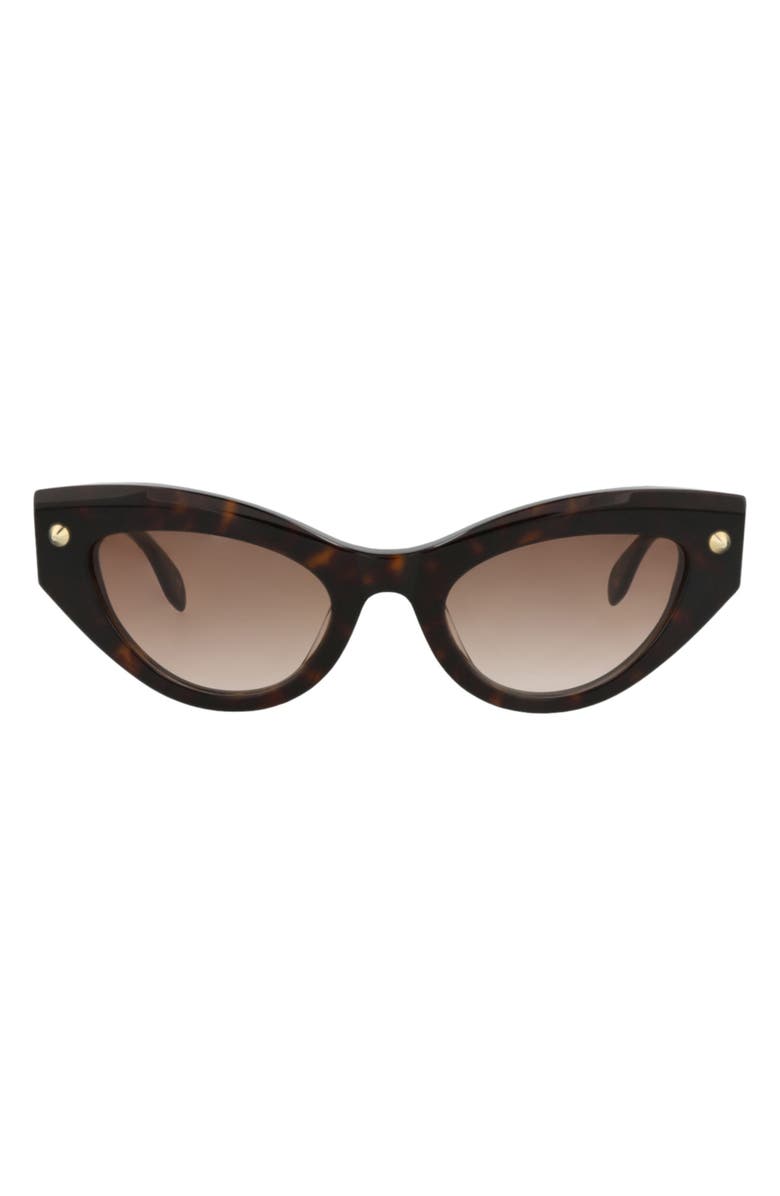 McQueen 52mm Cat Eye Sunglasses, Main, color, 