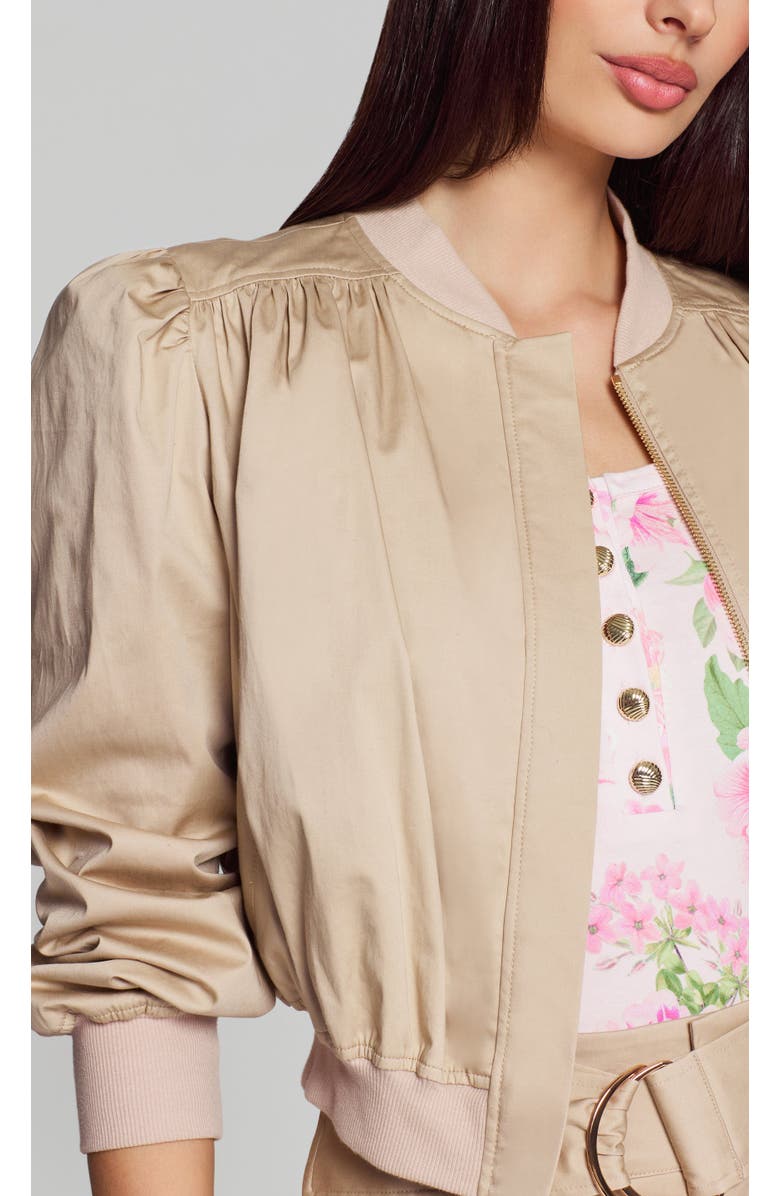 Generation Love Sariah Cotton Sateen Bomber, Alternate, color, Beige