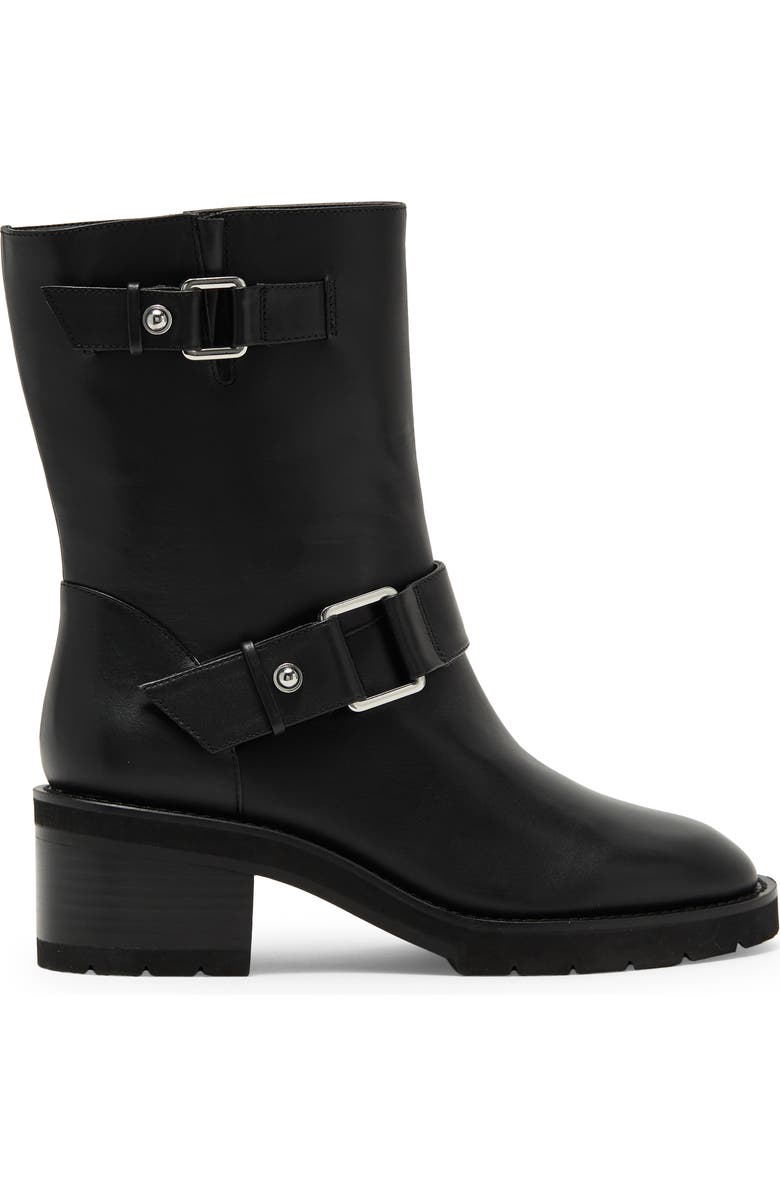 Stuart Weitzman Boulevard Moto Bootie, Alternate, color, Black