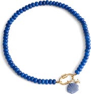 Madewell Semiprecious Bead Carabiner Charm Necklace