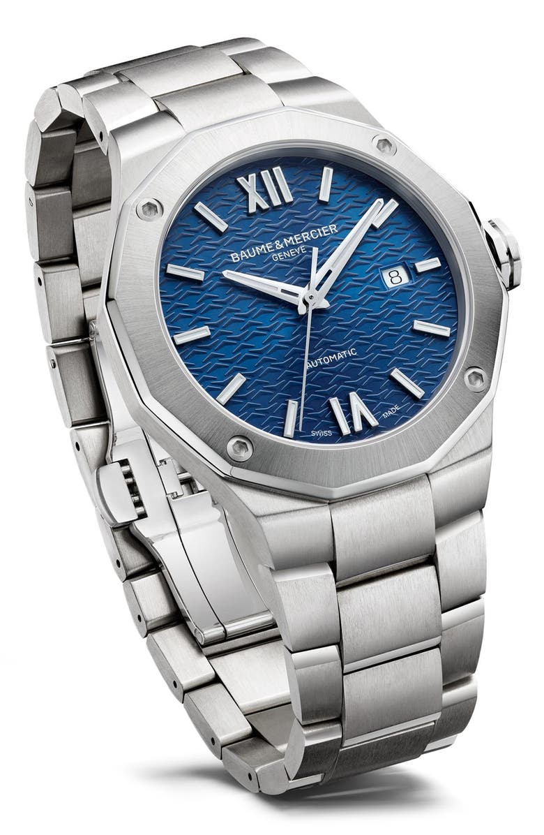 Baume & Mercier Riviera 10620 Automatic Bracelet Watch, 42mm, Alternate, color, 