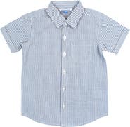 RuffleButts Boys Short Sleeve Button Down Shirt