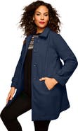 Roaman's Plus Size Button Up Fleece Jacket