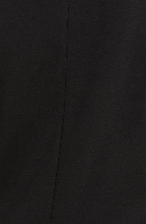 Tahari Asl Faux Double Breasted Ponte Blazer In Black