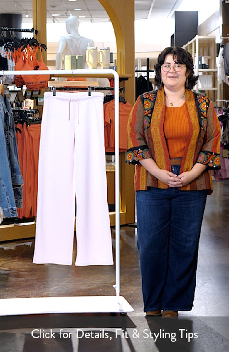 Wide Leg Cotton Blend Joggers, sales video thumbnail