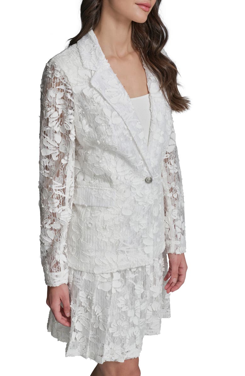 KARL LAGERFELD PARIS All Over Lace Blazer, Alternate, color, 