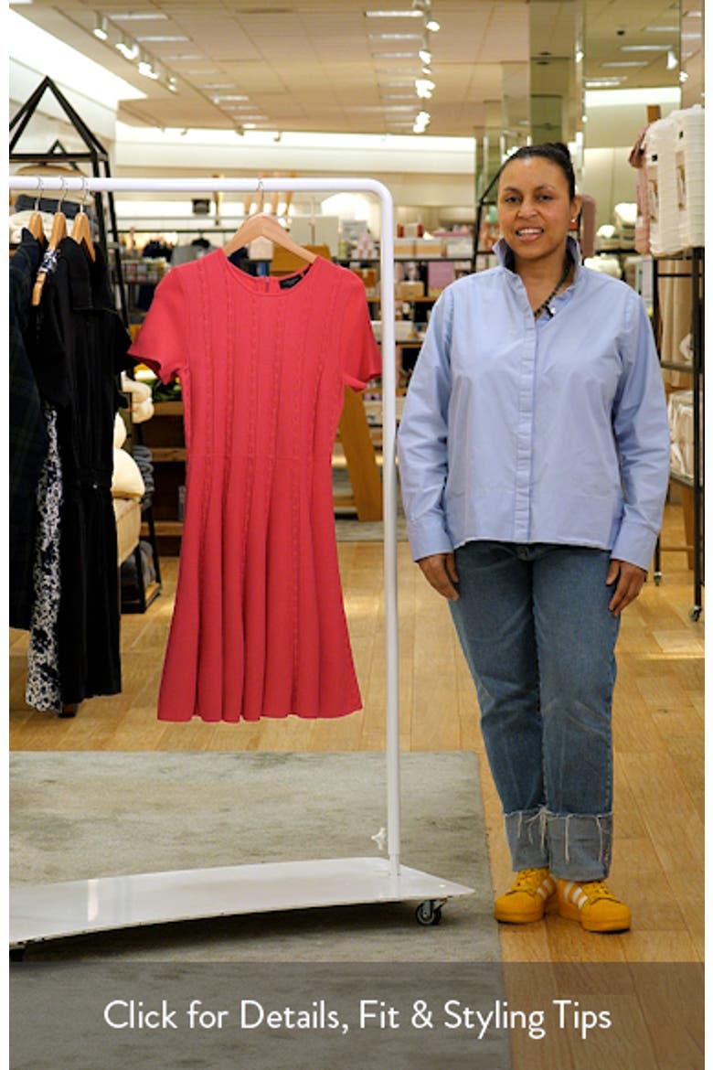 Ella Ribbon Stitch Fit & Flare Dress video