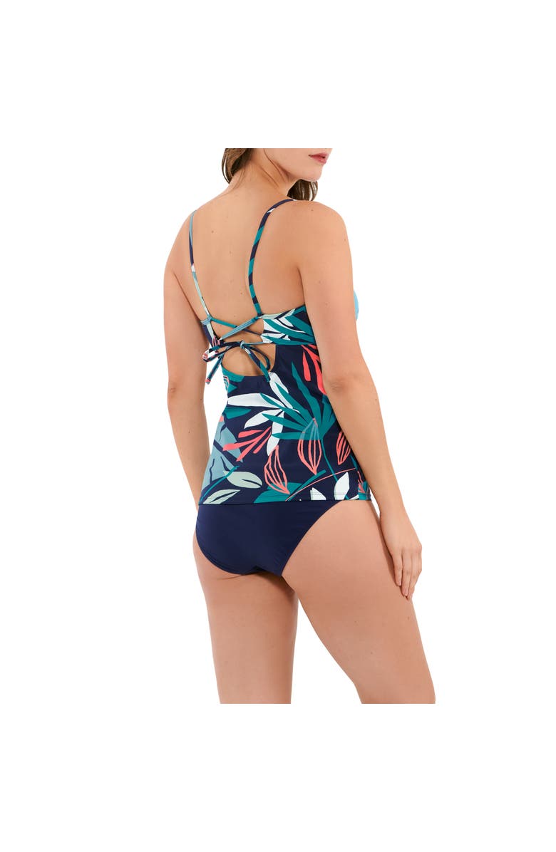 Christina Elevated Palm V-neck With Ladder Trim Tankini, Alternate, color, 