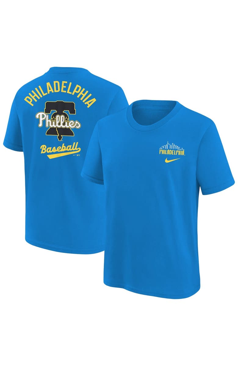 Nike Youth Nike  Blue Philadelphia Phillies City Connect T-Shirt, Main, color, 