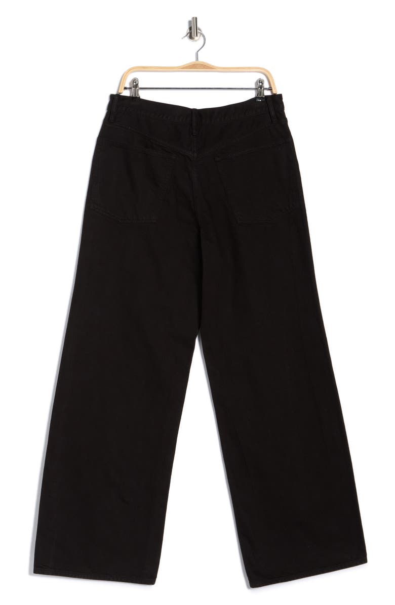 BUCK MASON Jet Set High Waist Wide Leg Jeans, Alternate, color, Black