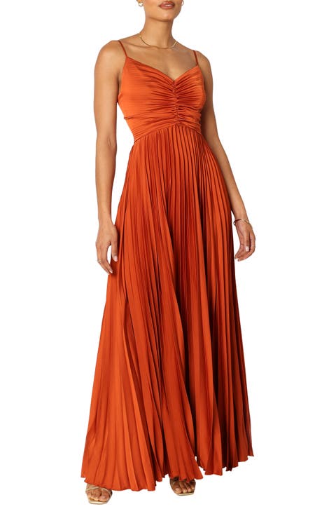 Naira Pleated Maxi Dress