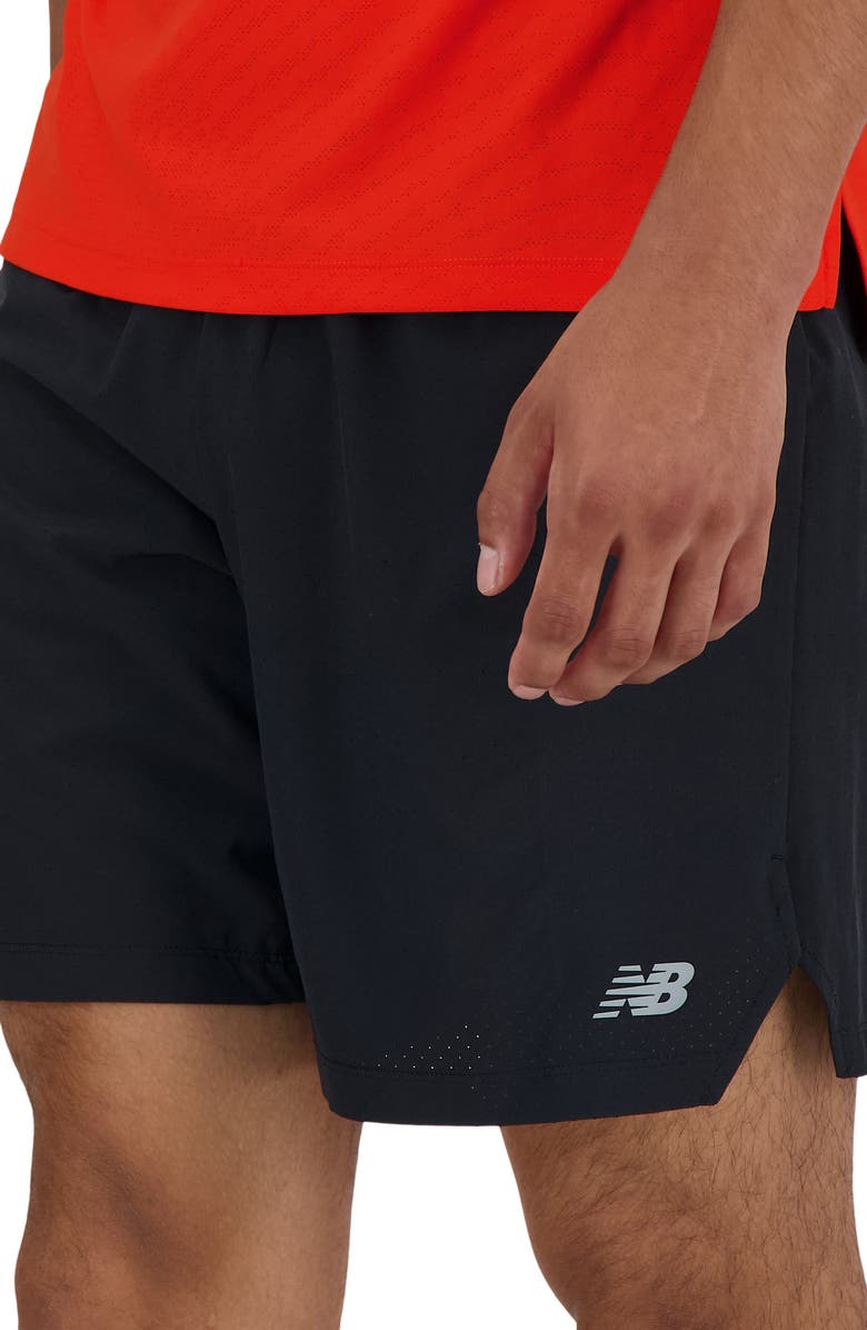 New Balance RC 7-Inch Seamless Running Shorts, Alternate, color, Black