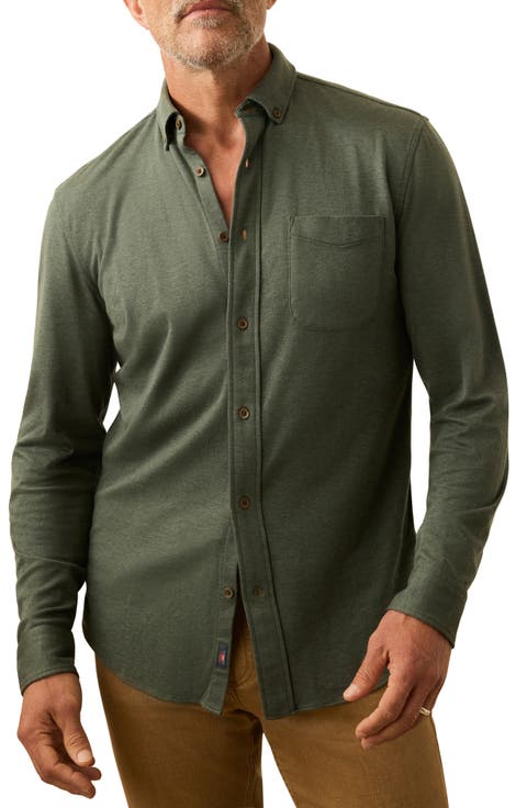 Coastline Knit Button-Down Shirt