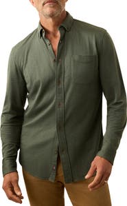 Faherty Coastline Knit Button-Down Shirt