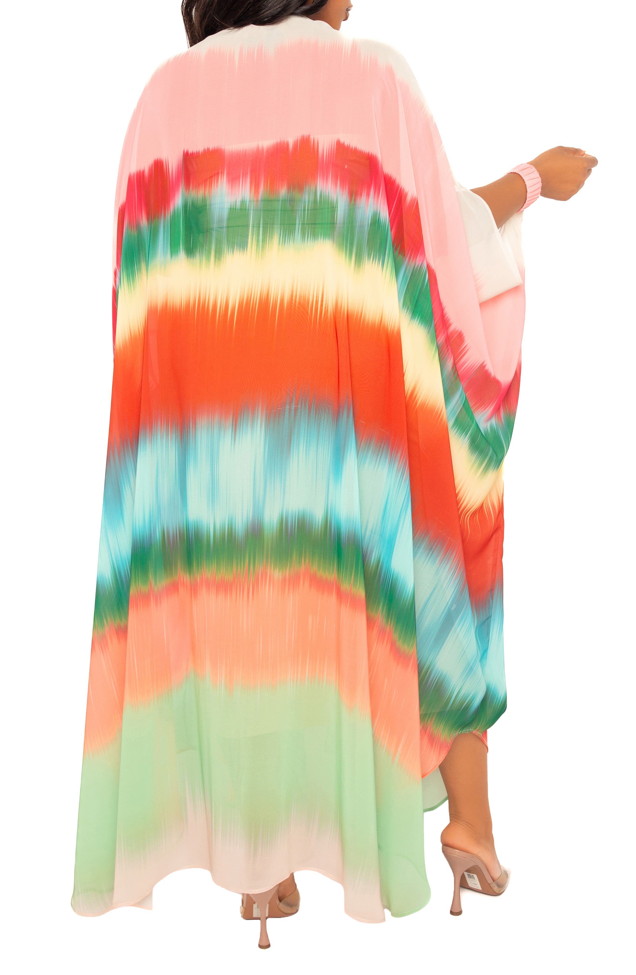 Ombre Stripe Elastic Cuff Cover-Up - image 2
