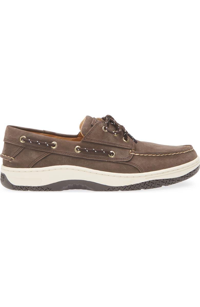 Sperry Billfish<sup>™</sup> 3-Eye Boat Shoe, Alternate, color, Brown Leather Nubuck
