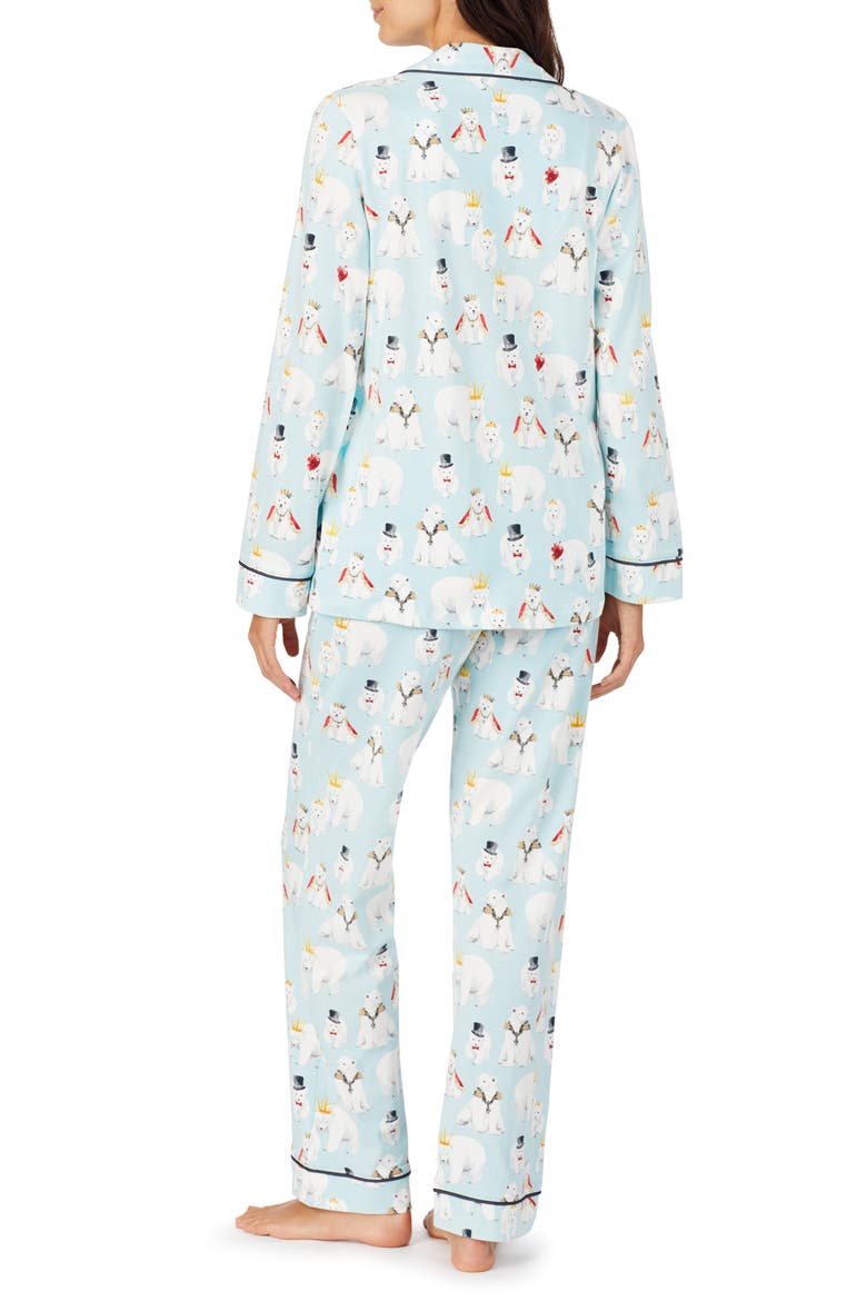 Long Sleeve Print Pajamas, Alternate, color, ARCTIC ARISTOCRATS