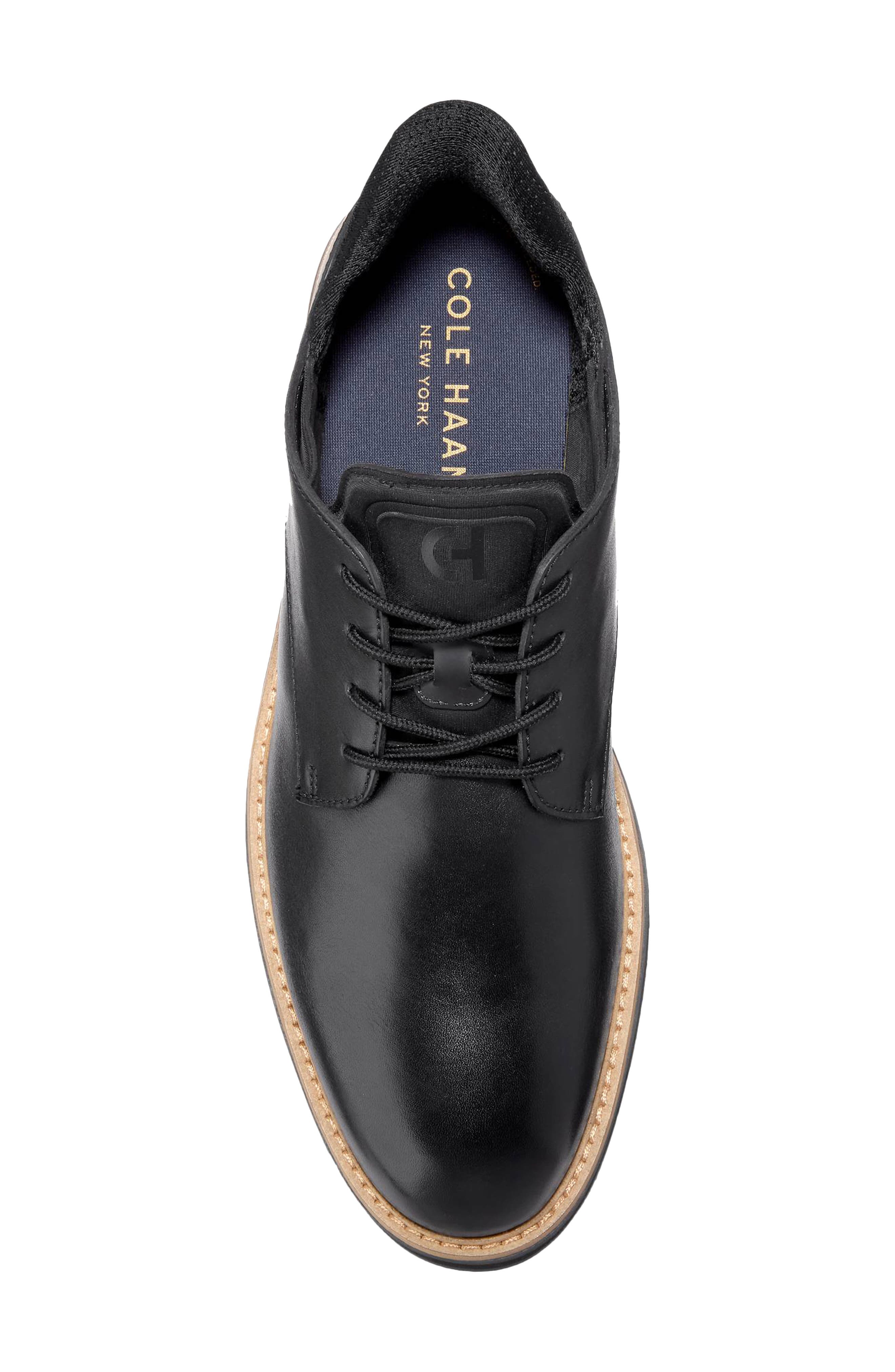 Cole Haan Mansfield Grand Plain Toe Quick-On Oxford, Alternate, color, Black/ Magnet