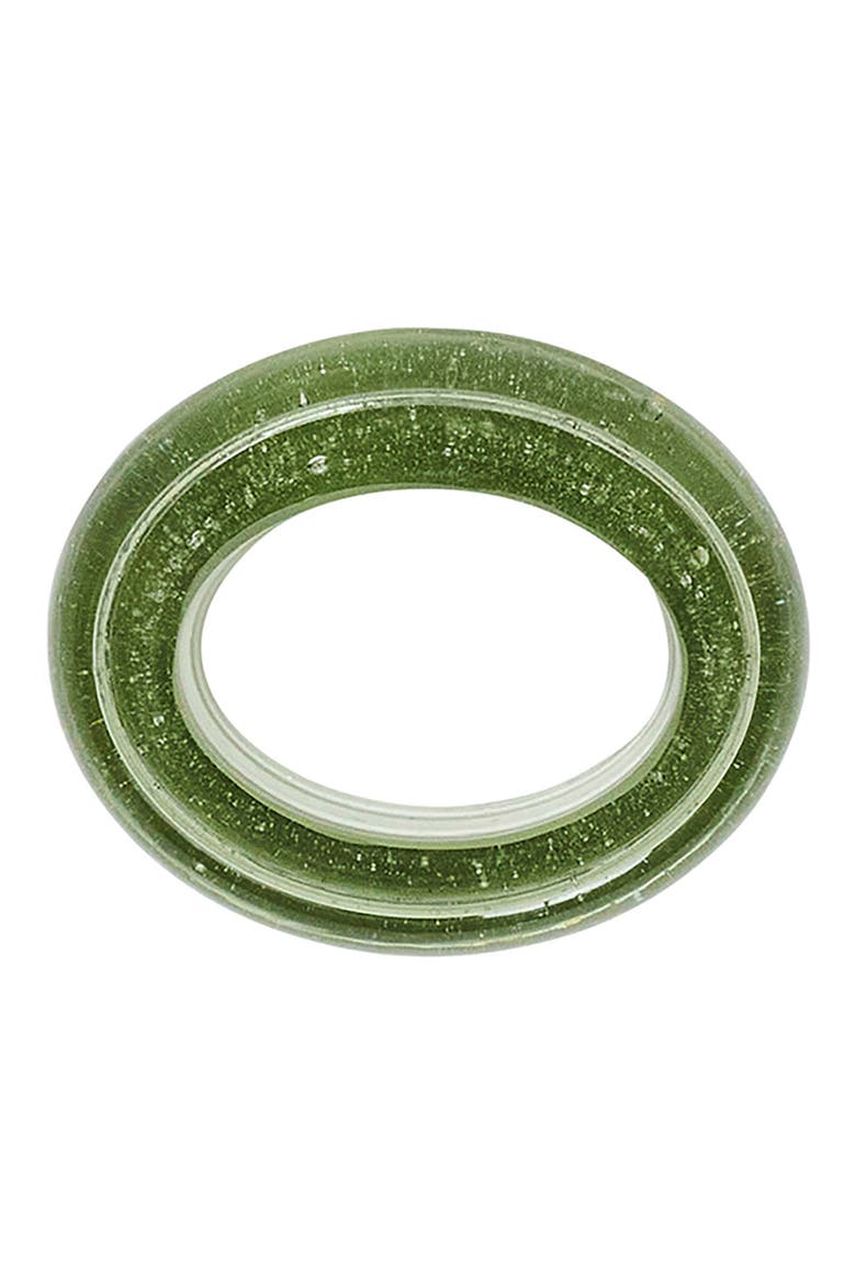 Provence Set of 4 Napkin Rings, Alternate, color, BASIL