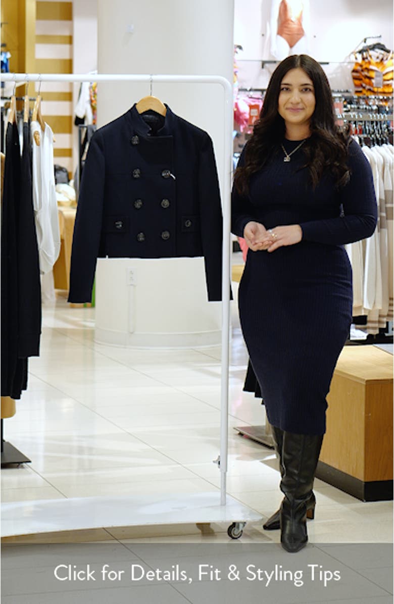 Double Breasted Crop Jacket, sales video thumbnail