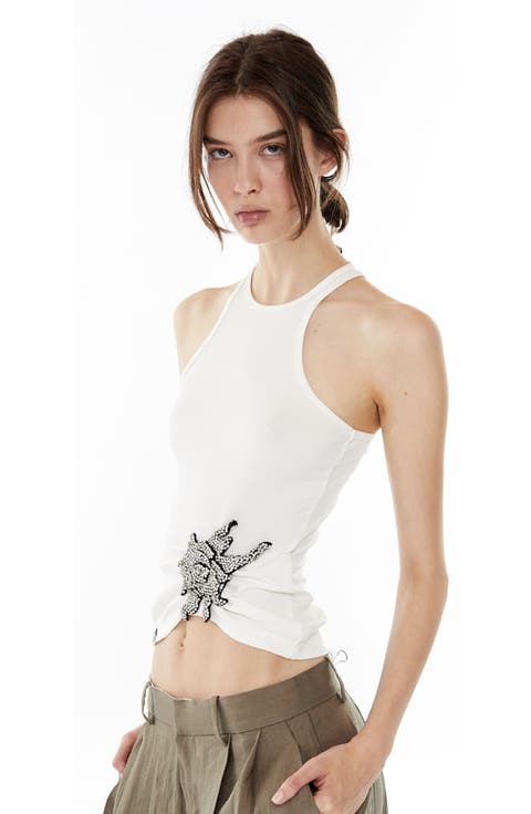 Ribbed Sunrose Tank Top