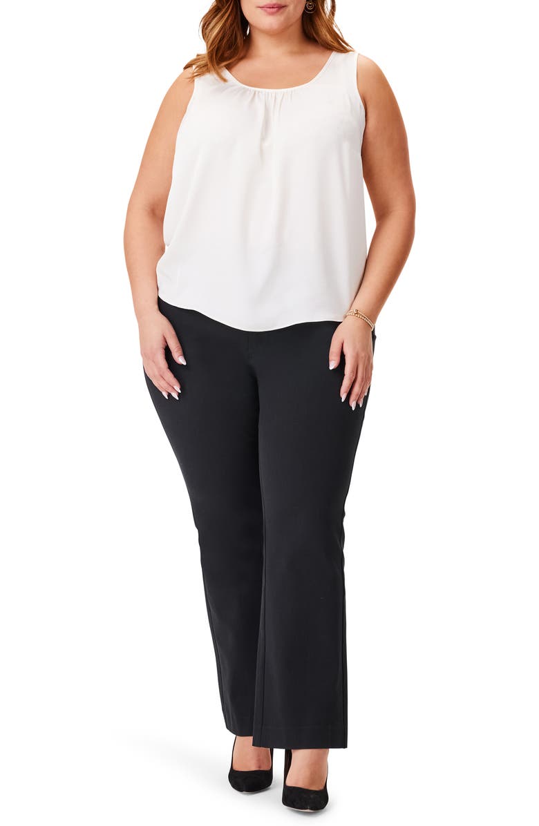 NIC+ZOE Scoop Neck Satin Chiffon Tank Top, Alternate, color,