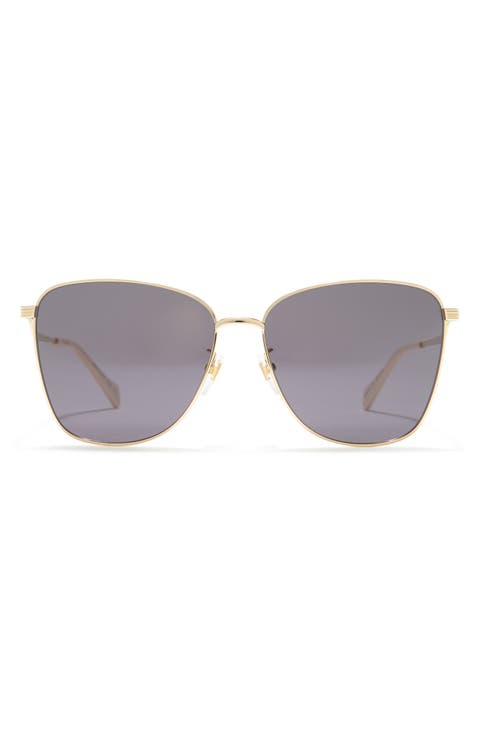 60mm Oversized Butterfly Sunglasses