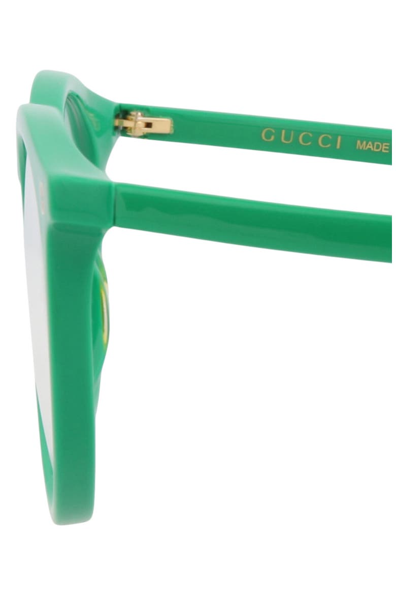 52mm Round Optical Glasses, Alternate, color, GREEN GREEN TRANSPARENT