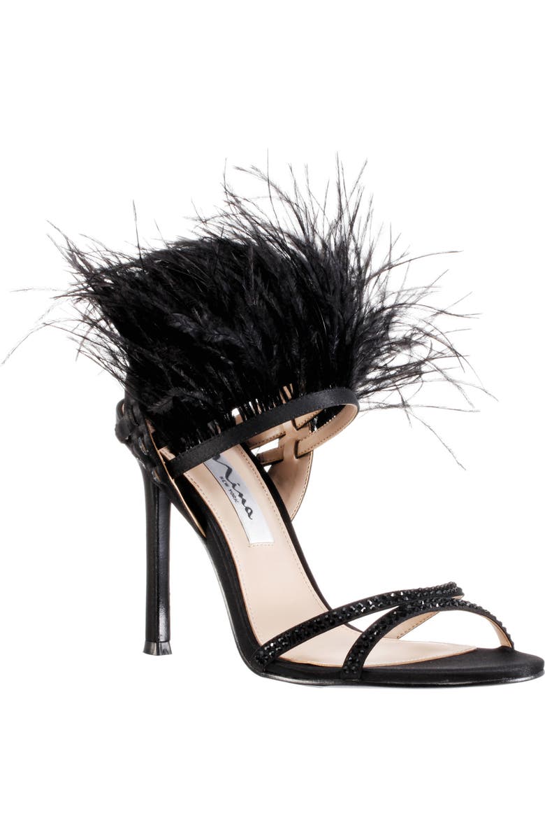 Nina Dalva Feather Sandal, Main, color,