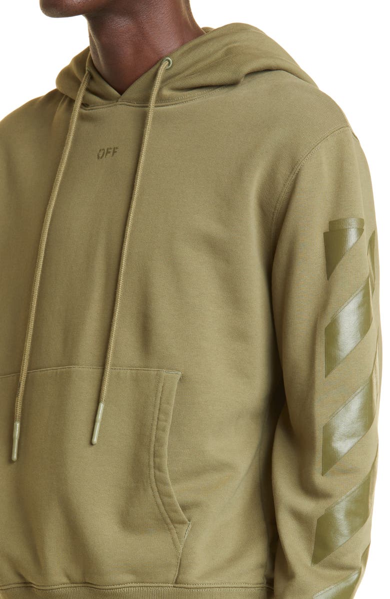 Off-White Rubber Arrow Slim Hoodie, Alternate, color,