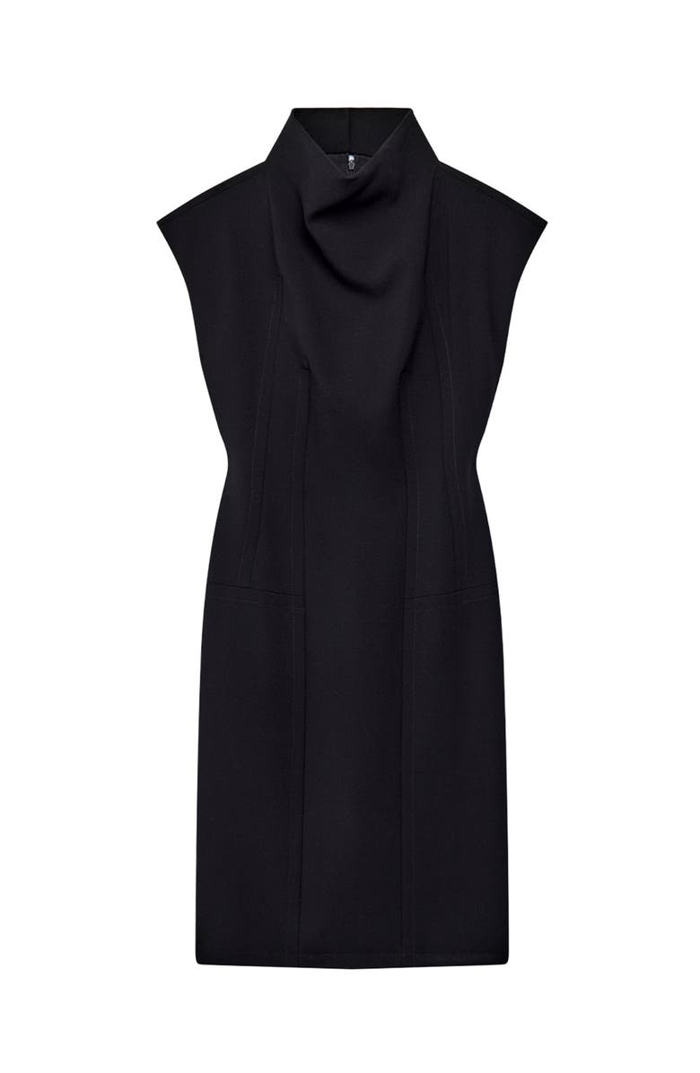 Another Tomorrow Rib Knitwear Turtleneck, Alternate, color, Black