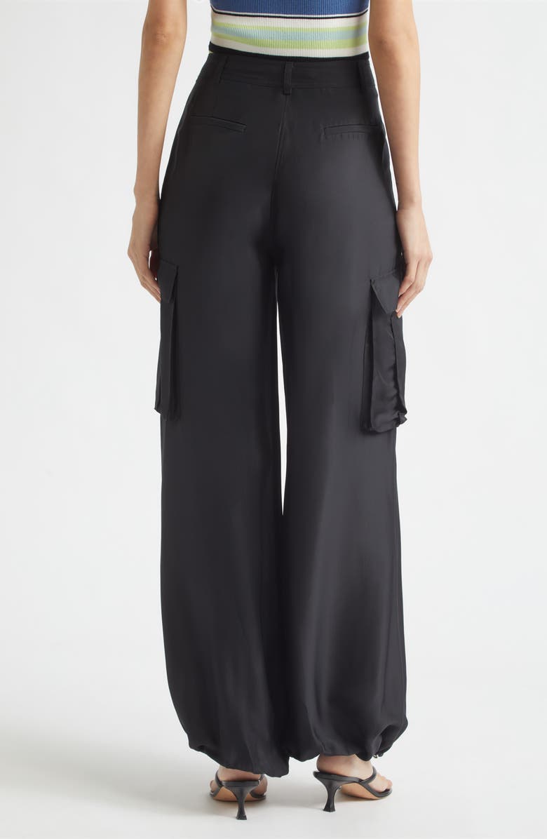 Toccin James Wide Leg Cargo Pants, Alternate, color, Jet