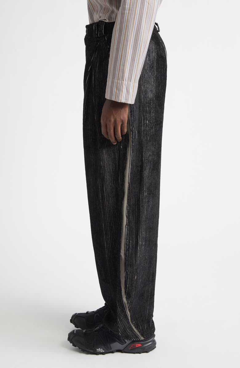 KIKO KOSTADINOV Halics Trousers, Alternate, color, Melange Black/ Slate Grey