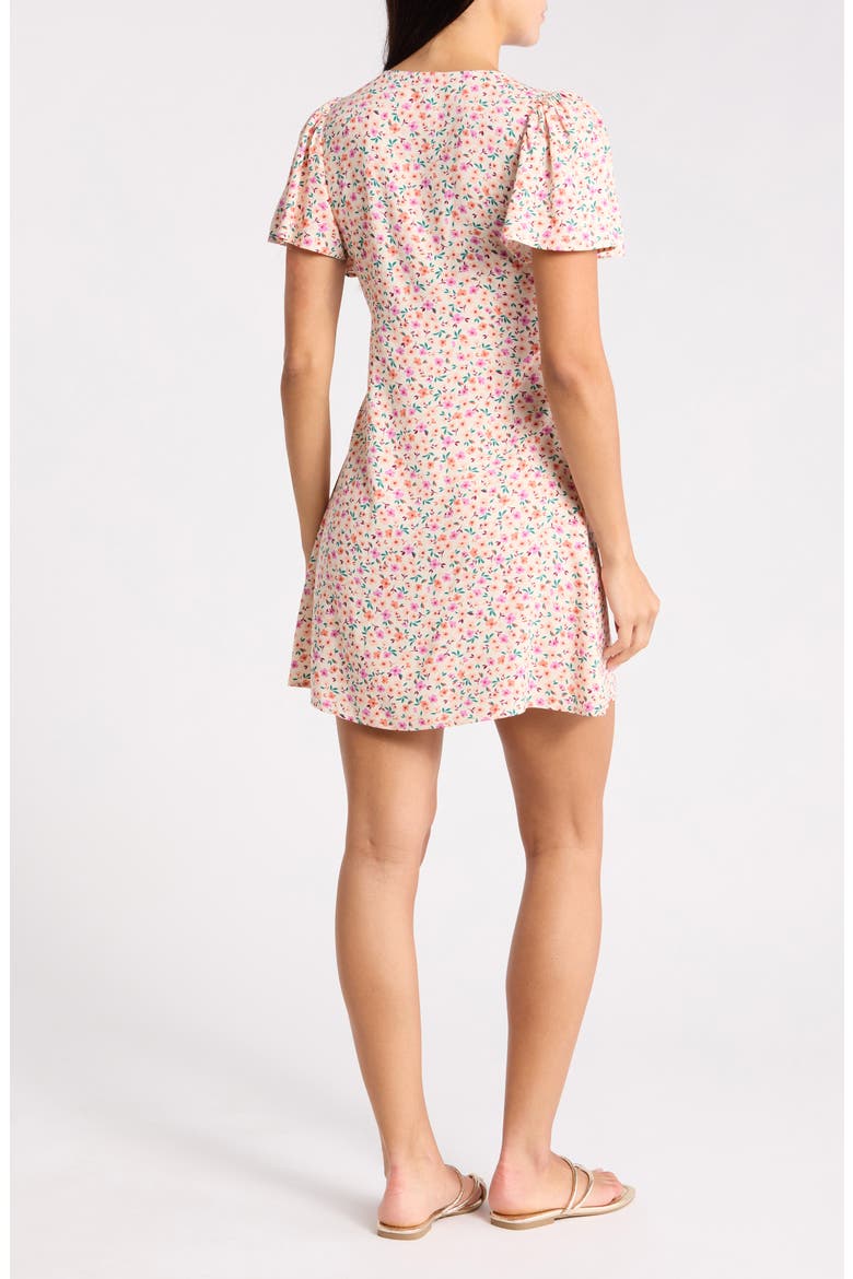 Such a Flirt Short Sleeve Minidress, Alternate, color, WHITE CAP