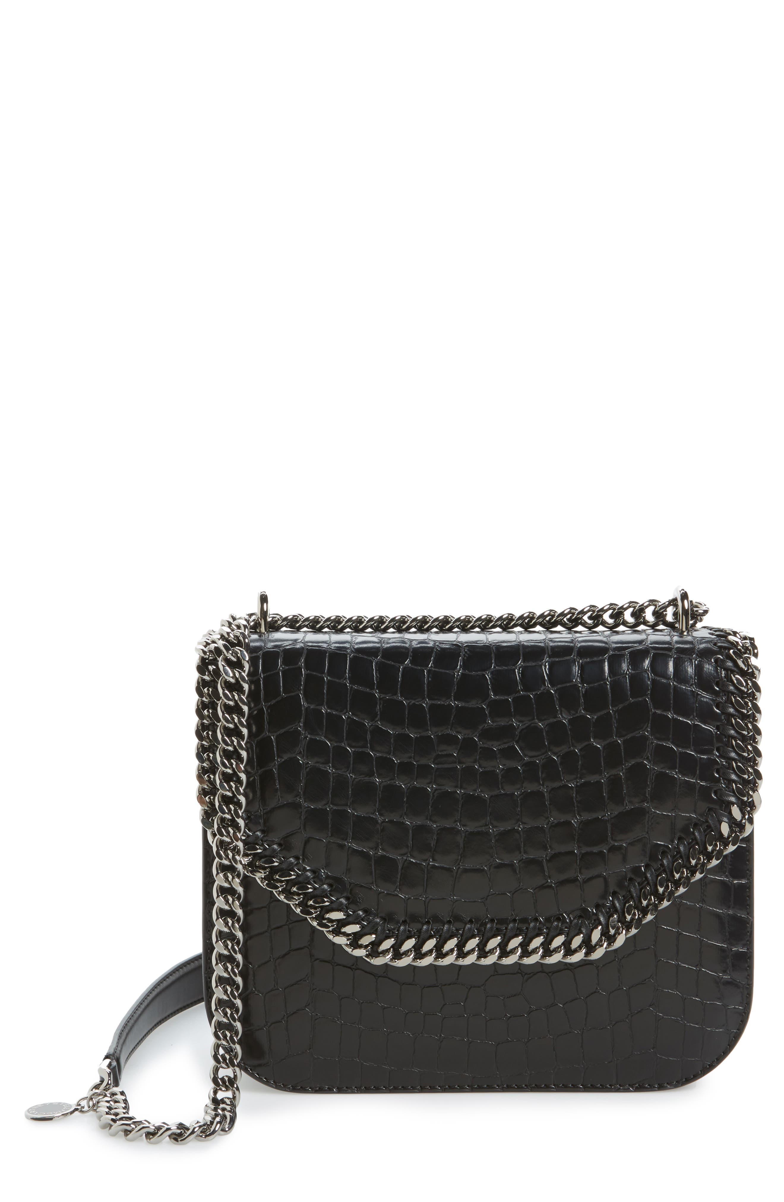 Stella McCartney Falabella Box Faux Leather Shoulder Bag, Main, color, 