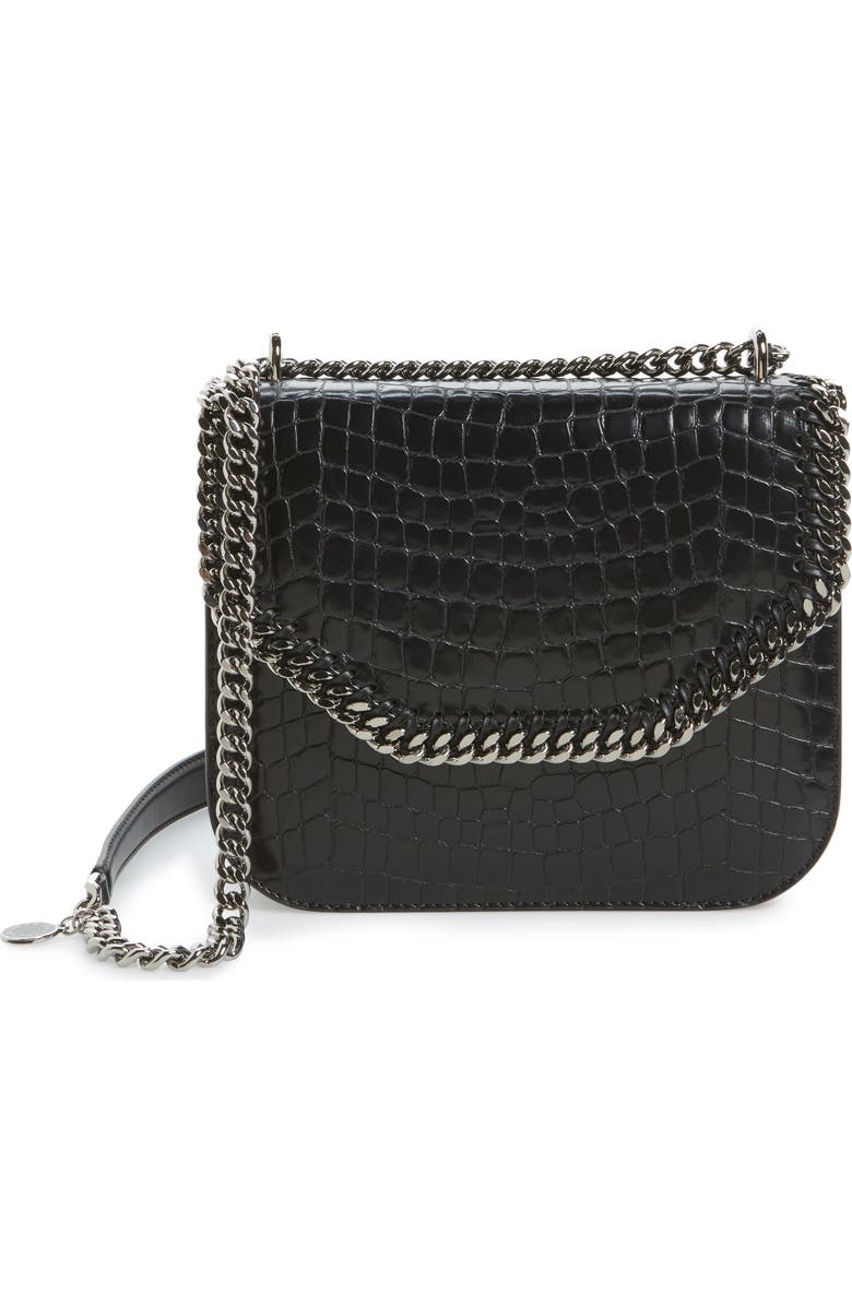 Stella McCartney Falabella Box Faux Leather Shoulder Bag, Main, color,