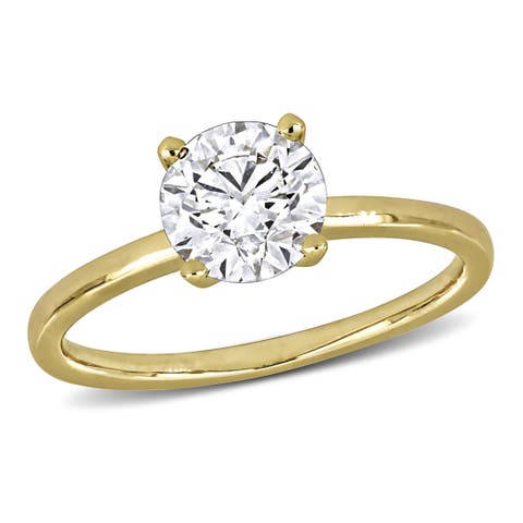 1-1/2 CTW Lab Grown Diamond Solitaire Ring 14k