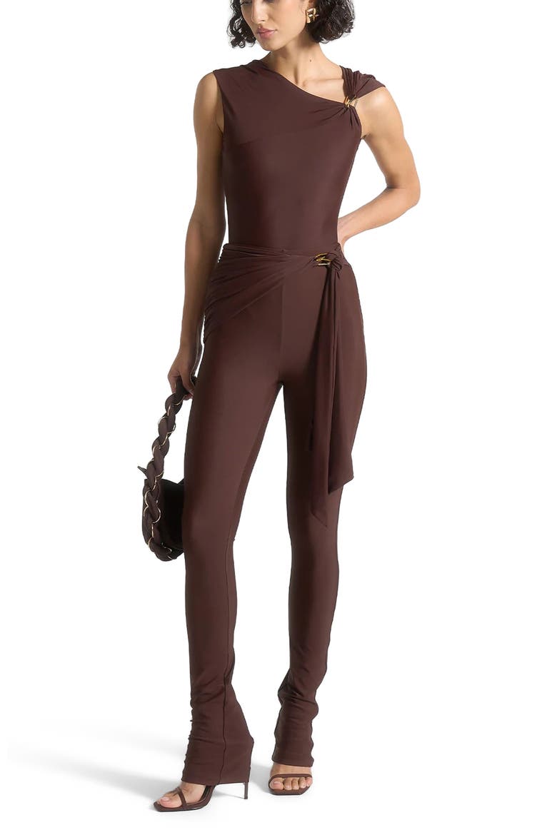 Bodysuit with Hardware Detail, Main, color, Brown