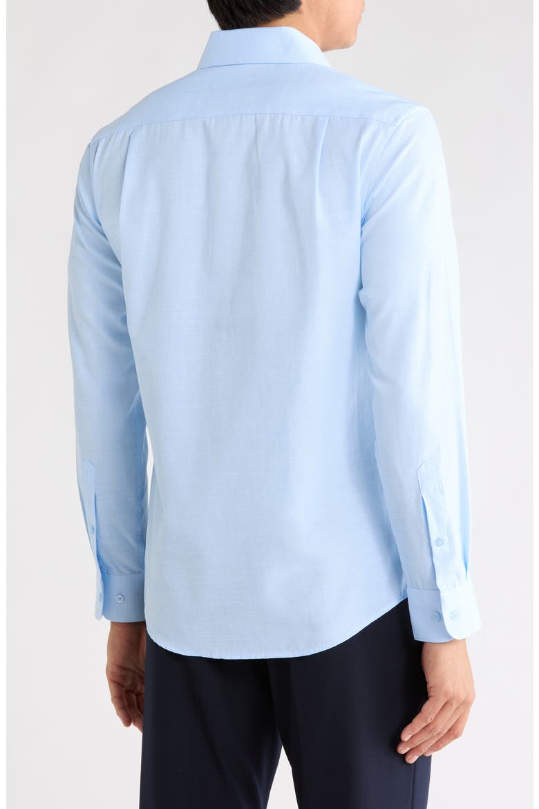 Slim Fit Stretch Dress Shirt, Alternate, color, BLUE