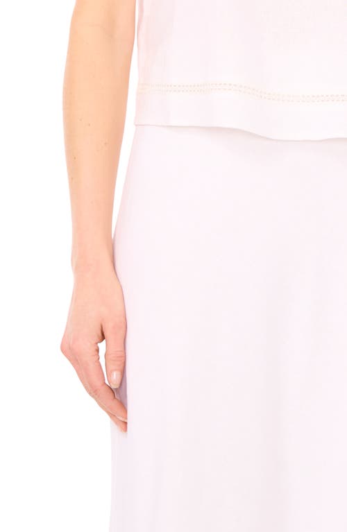 Halogenr Halogen(r) Ladder Stitch Accent Linen Blend T-shirt