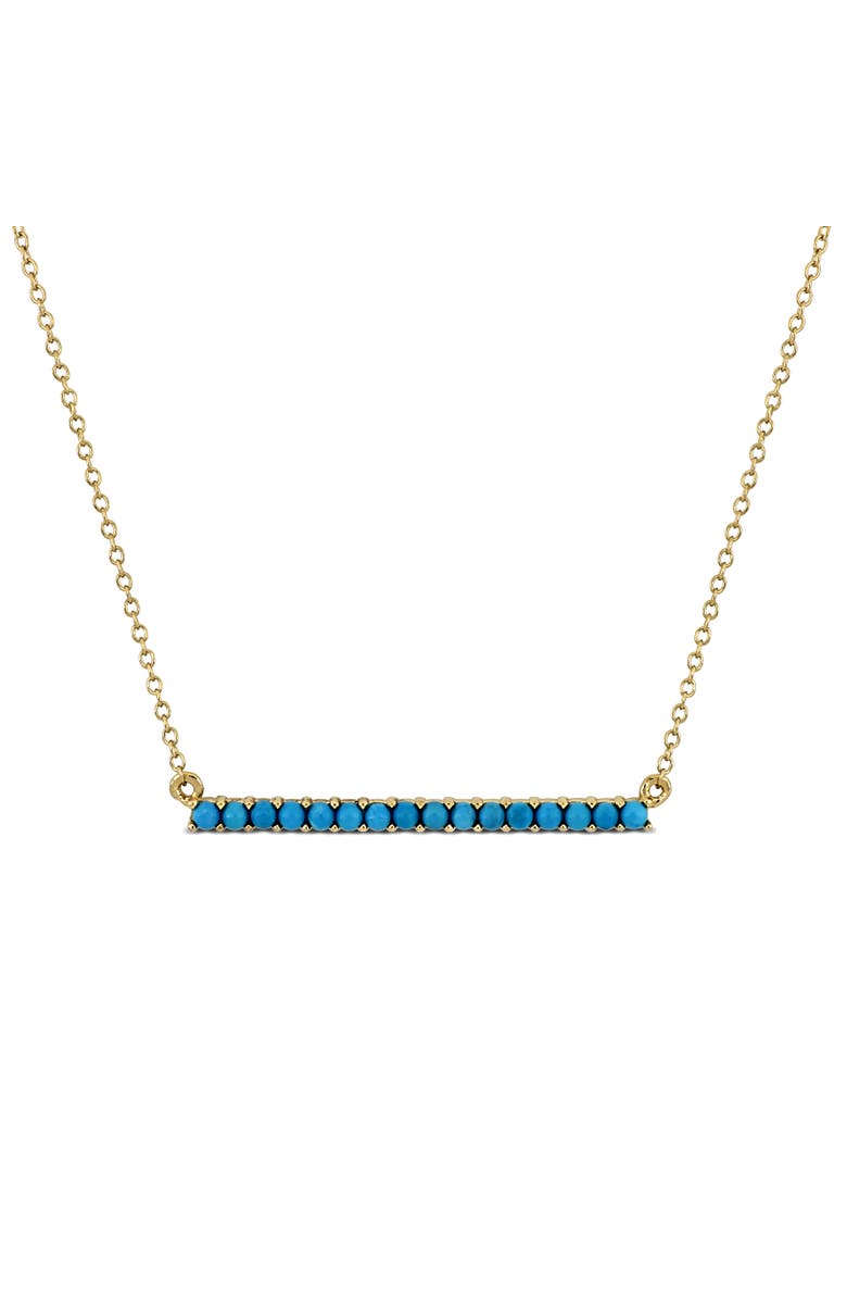 Julianna B. Composite Turquoise Bar Necklace, Main, color, Turquoise