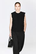 COS Gathered Paneled Top