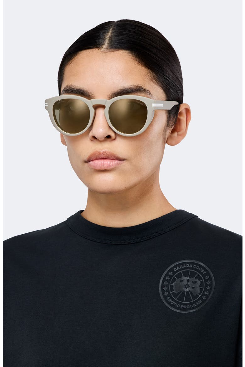 51mm Polarized Oval Sunglasses, Alternate, color, MATTE SAND