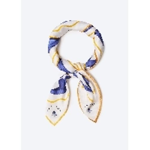 Viscata Square Scarf In Blue