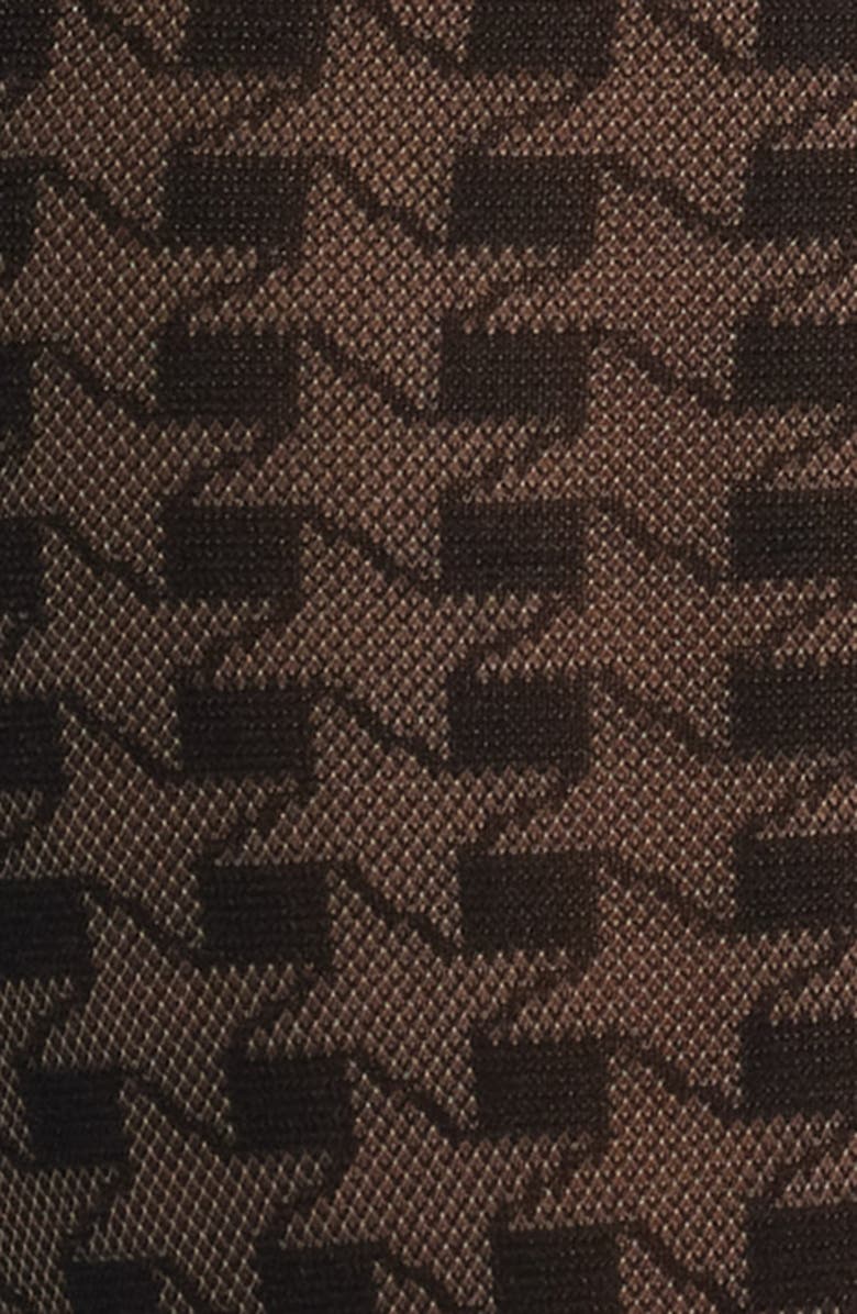 Hue Tonal Houndstooth Knee High Socks, Alternate, color,